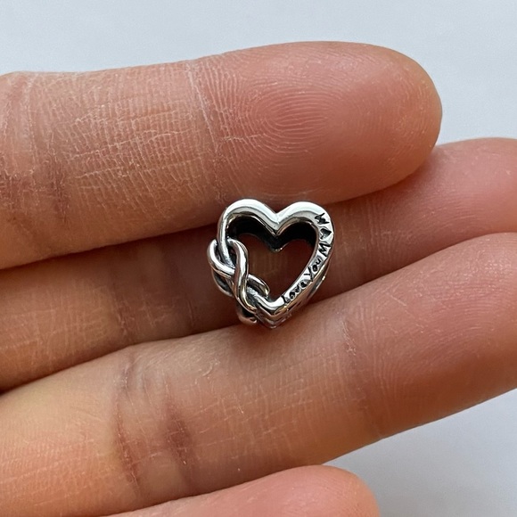 NWOT Love You Mum Infinity Heart Charm Jewelry Silver 925 - Picture 7 of 9